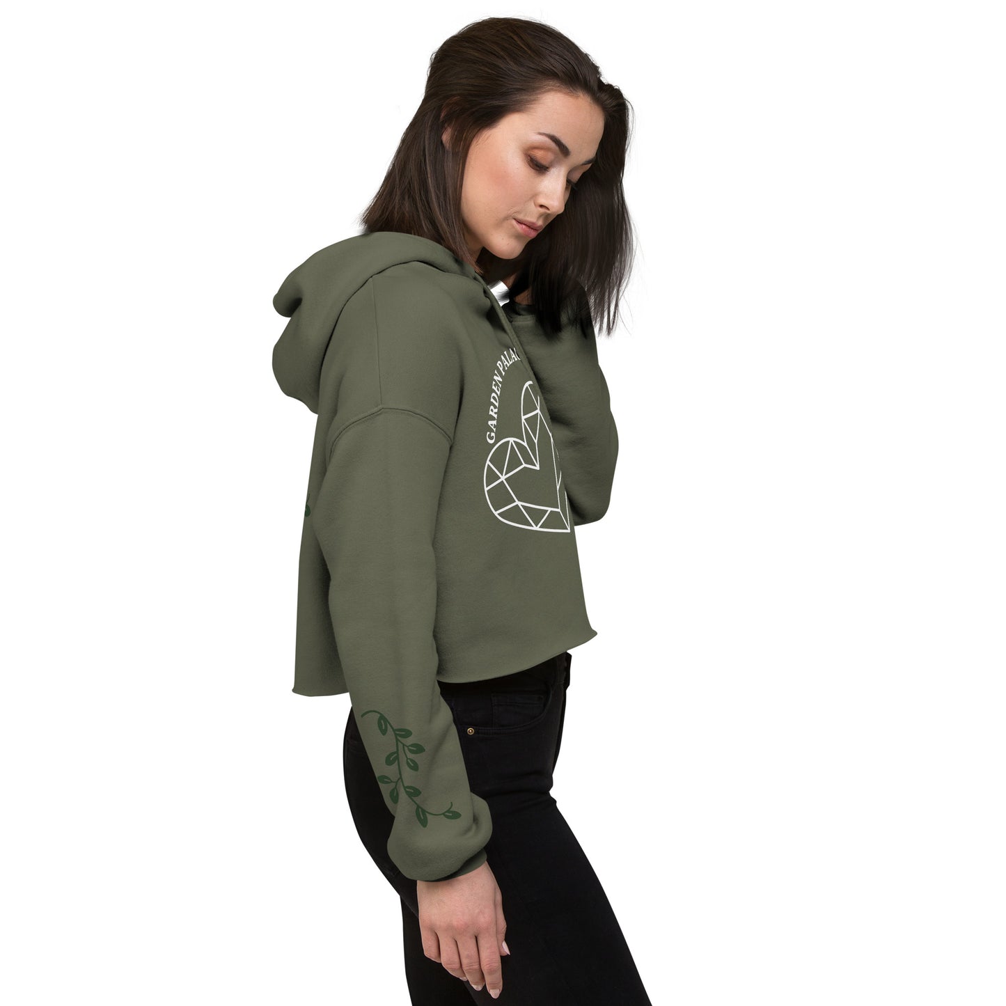 Heart of Vines, Love of Mine  Cropped Hoodie Garden Palace™